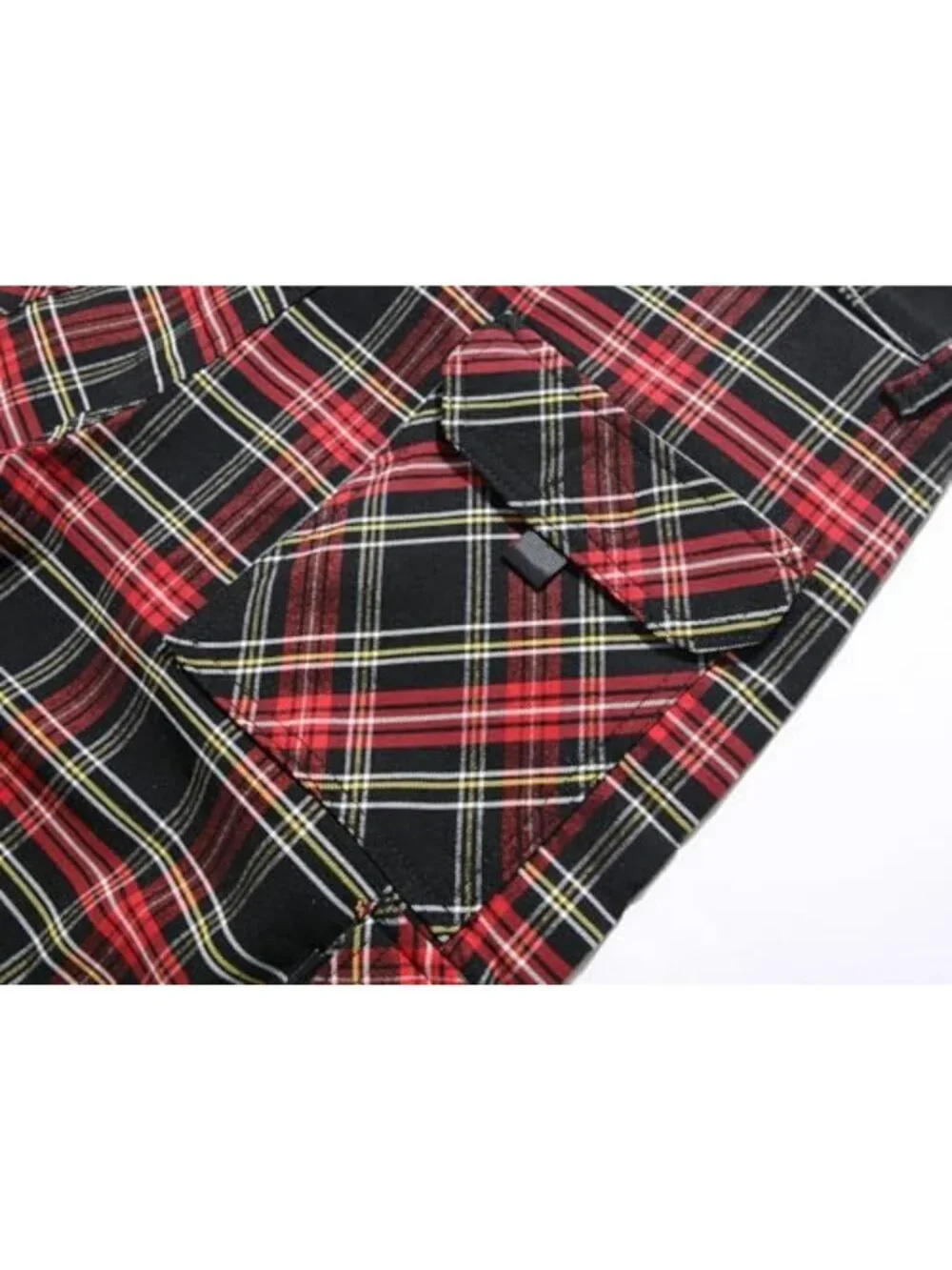Plaid Cargo Shorts for Men - 10